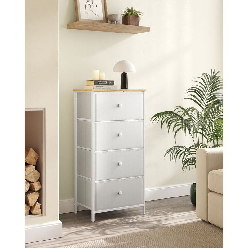 4 Drawer Chest With Fabric Drawers by Songmics