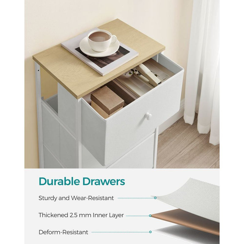 4 Drawer Chest With Fabric Drawers by Songmics