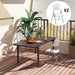 Set of Two Foldable Outdoor Chairs in White for Garden or Camping by Outsunny