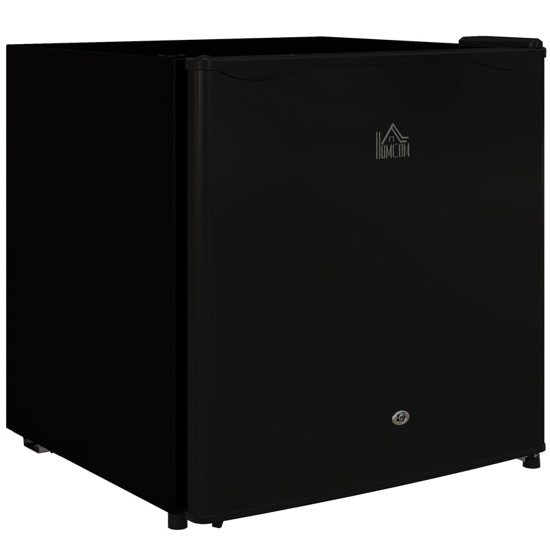 46 Litre Lockable Countertop Fridge in Black by HOMCOM