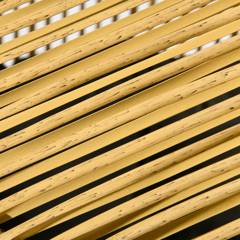 Rattan Egg Chair Sand and Black with Cushioned Seat for Garden or Balcony Use