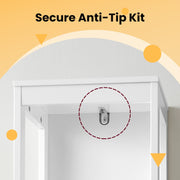 Freestanding Bathroom Floor Cabinet with 2 Drawers for Storage and Organisation by Vasagle