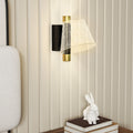 Black LED Wall Lights 2 Pack with Adjustable Colour Temperature for Bedroom or Hallway