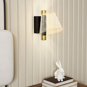 Black LED Wall Lights 2 Pack with Adjustable Colour Temperature for Bedroom or Hallway