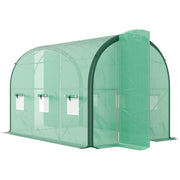 Polytunnel Greenhouse with Windows and Doors Green 3x2m by Outsunny