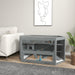 Grey 3 Tier Wooden Hamster Cage with Sliding Tray Seesaws and Water Bottle by PawHut