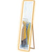 Full Length Mirror with Adjustable LED Light Oak Frame by HOMCOM