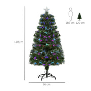 Dimensions diagram showing the Christmas tree 120 cm tall and 66 cm wide