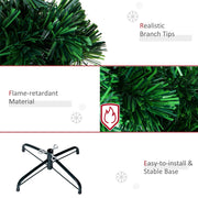 Close-ups of realistic branch tips, flame-retardant material and the black metal stand