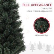Close-up of the 140 branch tips on the Christmas tree