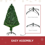 Easy assembly graphic showing the detachable and foldable metal base