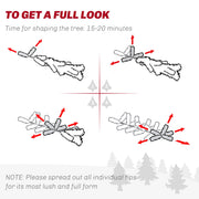 Branch shaping guide with a 15 to 20 minute shaping note