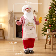 Chef Santa figure with 120 cm height and 50 x 25 cm base marked
