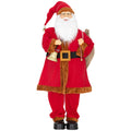 HOMCOM 4ft animated singing Santa Claus figure in a red suit on a white background