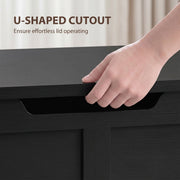 Storage bench 100L - Black