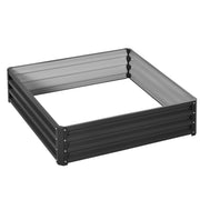 432L Raised Garden Bed Box with Steel Frame for Growing Vegetables and Herbs, Grey