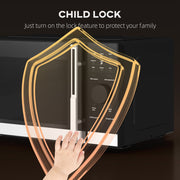 Black 23L 800W Digital Solo Microwave With 10 Power Levels and Auto Cook by HOMCOM