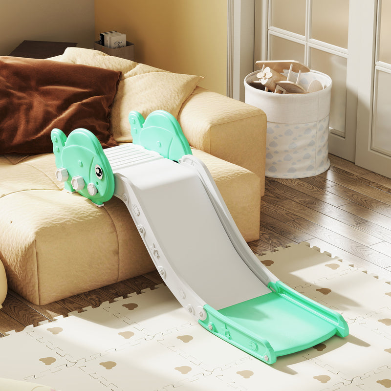 Kids Sofa Slide 130cm HDPE Toddler Slide for Sofa Bed Stairs Easy to Assemble Green by AIYAPLAY AOSOM