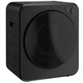 HOMCOM 4kg portable tumble dryer in black, angled studio view
