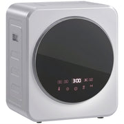 Silver 4kg vented tumble dryer with touch control display close-up