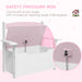 Pink 2 in 1 Toy Box with Lid for Kids Bedroom Nursery and Playroom by AIYAPLAY
