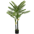 Artificial Palm Tree 150cm for Indoor Corners No Maintenance with Weighted Pot Green