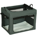 69cm Soft Pet Travel Carrier With Cushion For Small Dogs and Puppies, Grey