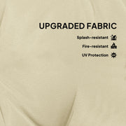 Set of Two Beige 60cm Outdoor Cushions Weather Resistant by Outsunny