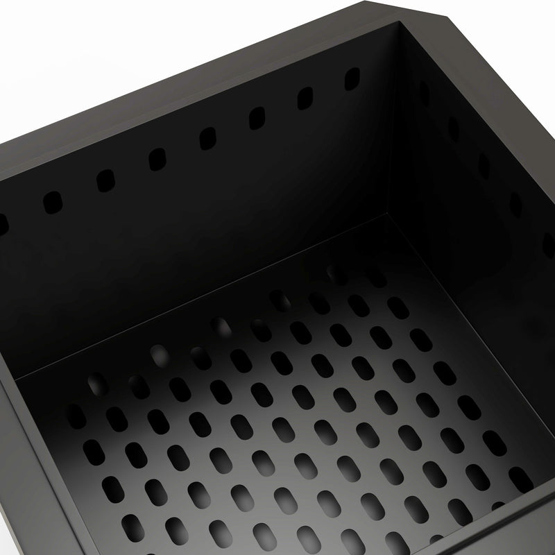 Smokeless Garden Fire Pit for Clean Outdoor Evenings Metal Construction Black Outsunny