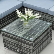 5 Seater Garden Sofa Set Rattan Outsunny