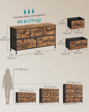 Top surface of the chest holding decor items
