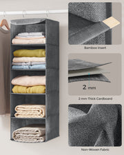 Material panel showing the 2 mm thick cardboard shelf board and the non-woven fabric weave