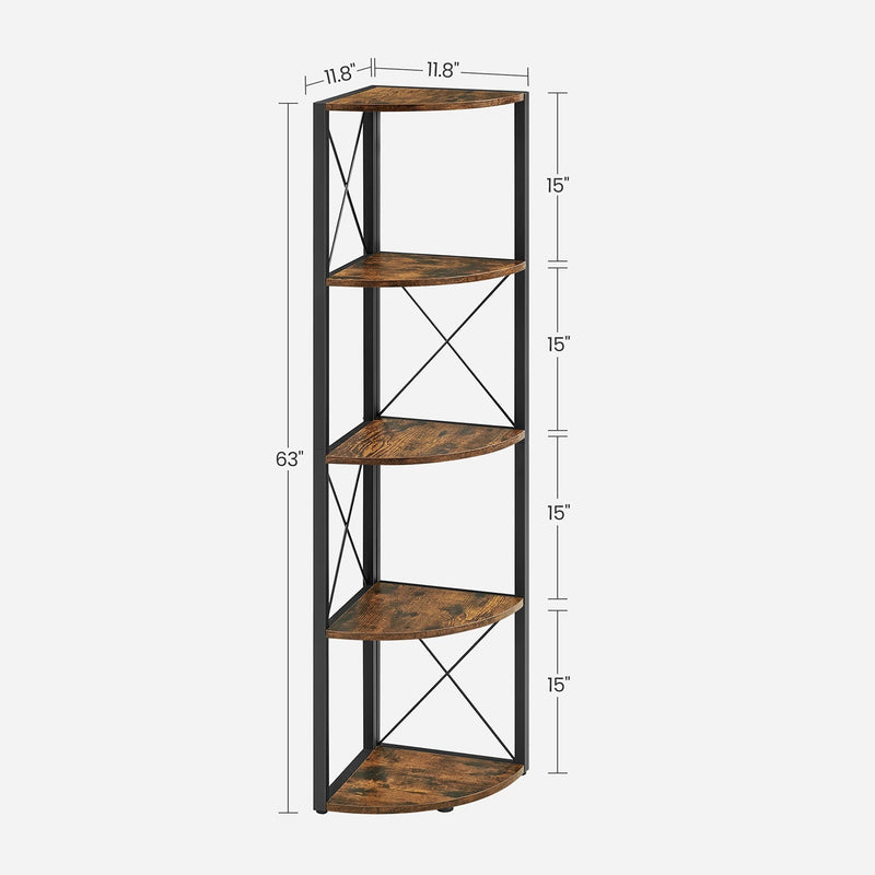 The same dimensions diagram labelled in inches at 11.8 by 11.8 and 63 inches tall