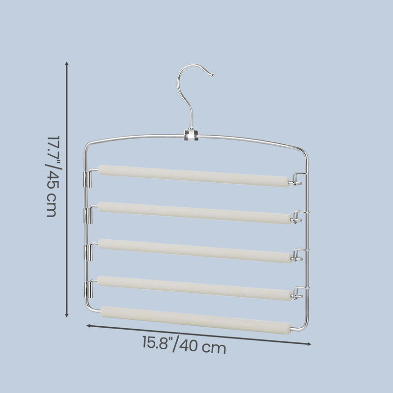 Dimensions diagram of Songmics pants organiser showing 40 cm width and 45 cm height