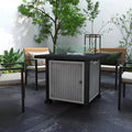 50000BTU Square Gas Fire Pit  Table Grey