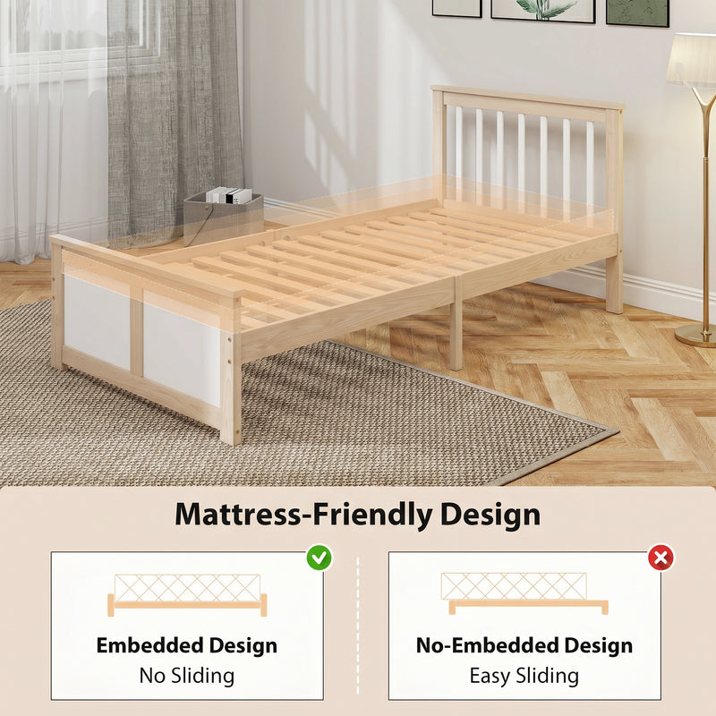 Single Bed Frame with Storage Drawers for Organised Small Bedrooms