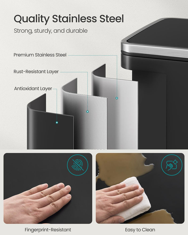 50L kitchen bin shown with free bin bags