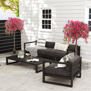 Set of 2 Artificial Murraya Plants 120cm with Purple and Red Flowers for Indoor Decor by HOMCOM