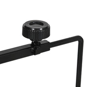 Adjustable Reptile Lamp Stand with Hook and Stable Base for Terrariums Black AOSOM