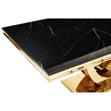 Close-up detail of the marble top edge