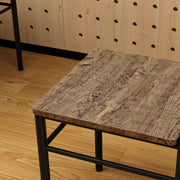 Modern 5 Piece Dining Table Set for 4 Space Saving Oak Kitchen Table with Steel Frame by HOMCOM