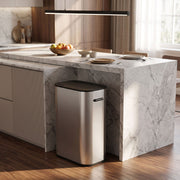 HOMCOM sensor bin fitted under a kitchen island counter