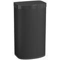 HOMCOM 55L touchless sensor bin in black, studio shot showing the soft-close lid and sensor panel