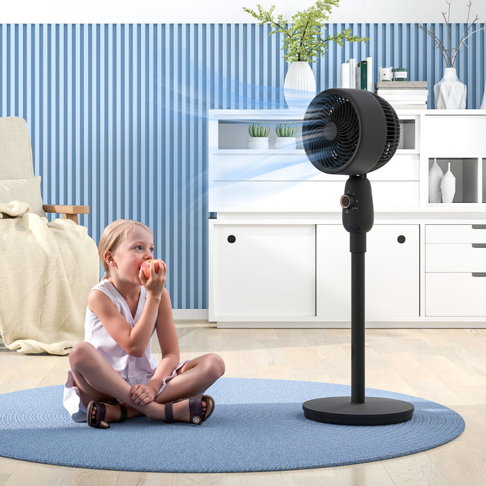 Powerful 12 Inch Pedestal Fan with 3 Speeds and Oscillating Function for Home and Office by HOMCOM