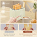 Beige Digital Kettle and Toaster Set 3000W Fast Boil with LED Display and 7 Browning Levels