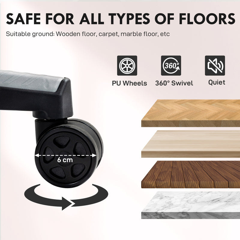 Pale Pink Fabric Gaming Chair With Lumbar Support And Headrest For Comfortable Play