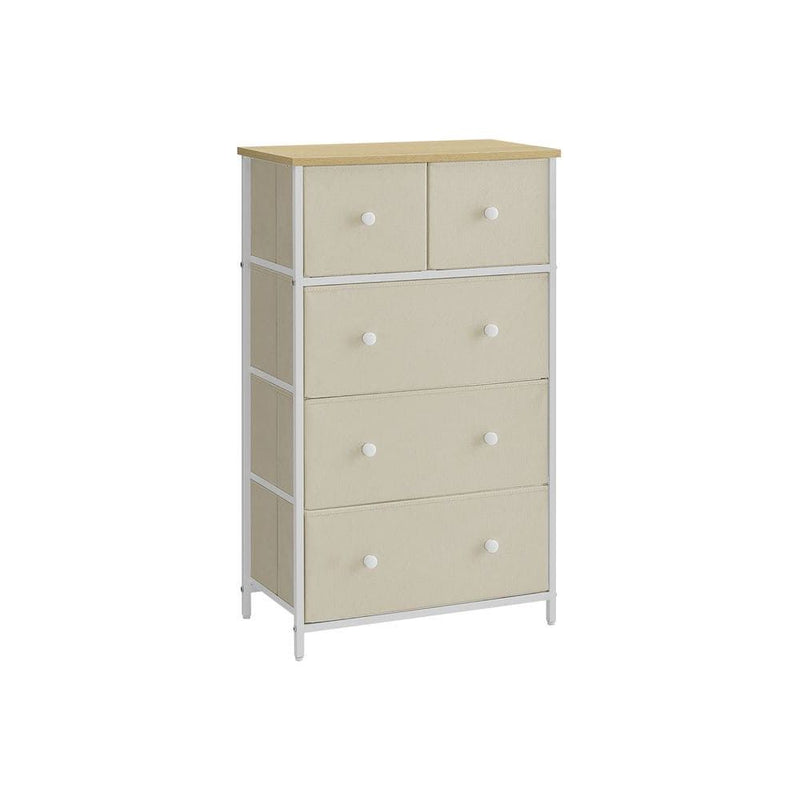 5 Drawer Chest of Fabric Drawers by Songmics