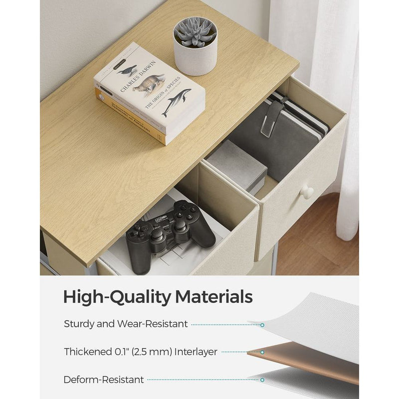 5 Drawer Chest of Fabric Drawers by Songmics