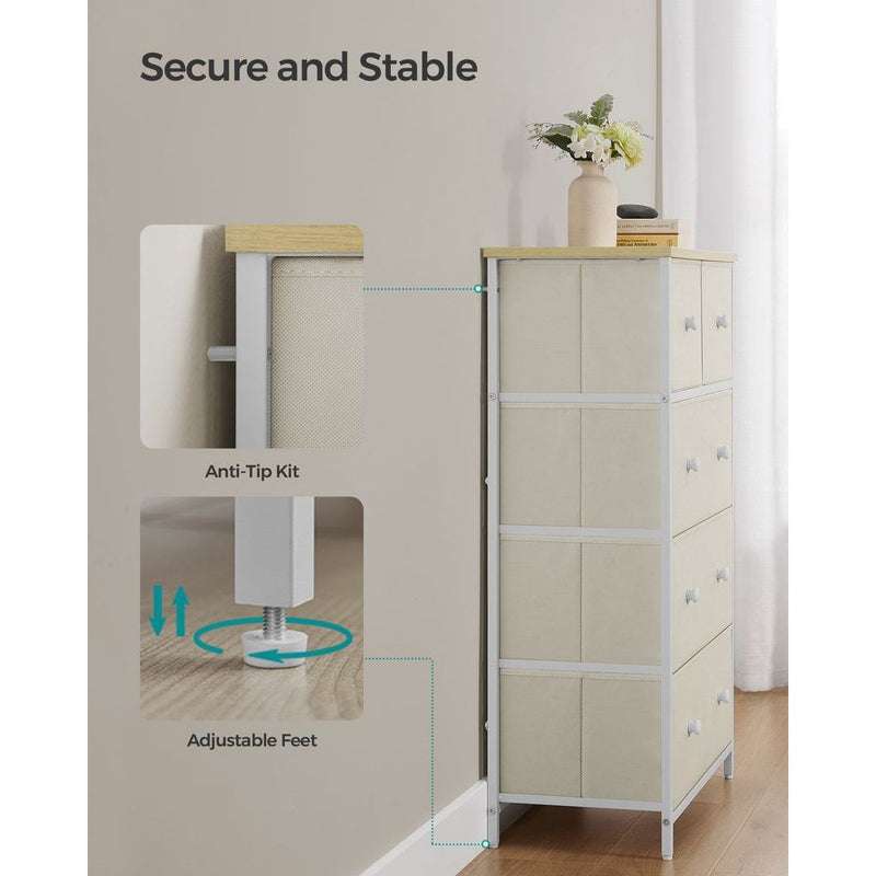 5 Drawer Chest of Fabric Drawers by Songmics