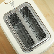 1.7L 3000W Fast Boil Cordless Kettle and 2 Slice Toaster Set with Auto Shut Off Beige by HOMCOM